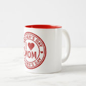 私は母を愛して – 母の日11oz 2トーンマグカップ ツートーンマグカップ (正面右)