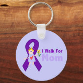 私は母アルツハイマーのプレゼントのために歩く キーホルダー (正面)