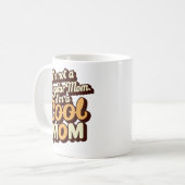 私は母クールレトロモダンのおもしろい母 コーヒーマグカップ (正面左)