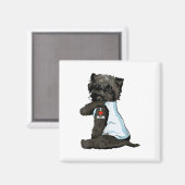 私は母タトゥーアフェンピンシャー母の犬の恋人Wome大好き マグネット (正面/裏面)