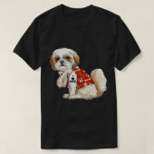 私は母タトゥーシーズー（犬）Tzu母おもしろい母の日が大好き Tシャツ (デザイン正面)