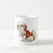 私は母タトゥーシーズー（犬）Tzu母おもしろい母_s日が大好き コーヒーマグカップ (中央)