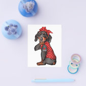 私は母タトゥーダッシュントおもしろいドッグバンドを着て大好き チラシ (シングル)