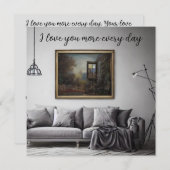 私は毎日あなたを愛している ノートカード (正面/裏面)