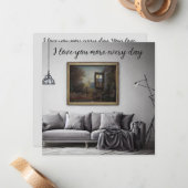 私は毎日あなたを愛している ノートカード (正面/裏面インサイチュ)