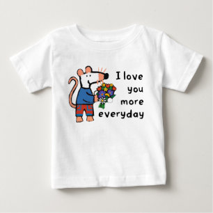 私は毎日あなたを愛している ベビーTシャツ