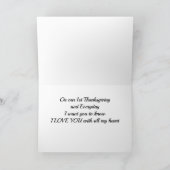 **私は毎日あなたを愛している***私たちの最初の感謝祭 シーズンカード (内部)