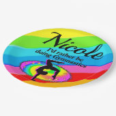 私は毎日のように体操をしたい ペーパープレート (アングル)