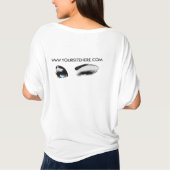 私は毎日の量の繊維をマスカラから得る Tシャツ (裏面)