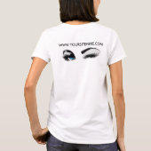 私は毎日の量の繊維をマスカラから得る Tシャツ (裏面)