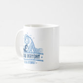 私は毎日インターネットでサーフィンをする コーヒーマグカップ (正面左)