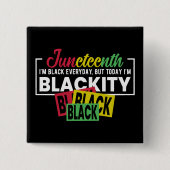 私は毎日ブラックだが今日はブラック 缶バッジ (正面)