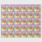 私は毎日退職した土曜日はデザインだカラフル ラッピングペーパー (フラット)