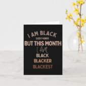 私は毎日黒いが今日は黒い カード (黄色い花)