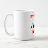 私は毎日、より黒い愛 コーヒーマグカップ (左)