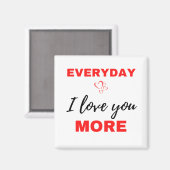 私は毎日、より黒い愛 マグネット (正面/裏面)