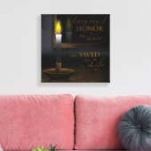 私は毎日、私の人生のドナー救を尊重している キャンバスプリント (インサイチュ (リビング))