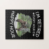 私は毎時退職した幸せな時間だ ジグソーパズル (横)