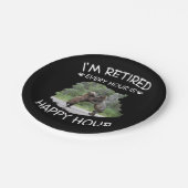私は毎時退職した幸せな時間です ペーパープレート (アングル)