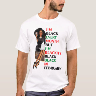 私は毎月ブラックだが、ブラックシティはブラック・イン Tシャツ