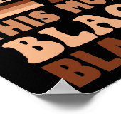 私は毎月ブラックだが、今月はブラックだ ポスター (角)