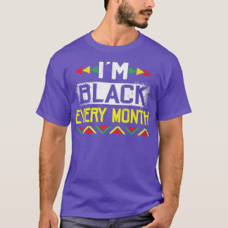 私は毎月黒人黒人歴史月間 Tシャツ