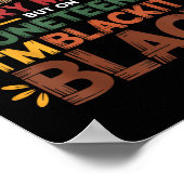 私は毎月11月10日ブラックシティの男性Wom黒 ポスター (角)