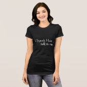 私は毛の美容院のマーケティングのTシャツを話します Tシャツ (正面フル)