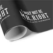 私は氏右の攻撃的なTシャツではないかもしれません ラッピングペーパー (ロールコーナー)