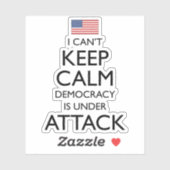 私は民主主義が保攻撃されているのを静めることはできない シール (シート)