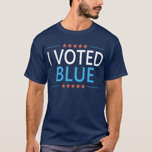 私は民主党に投票しました Tシャツ (正面)