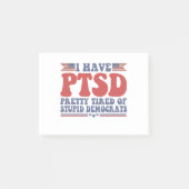 私は民主党のかわいらし贈り物に疲れおもしろいた ポストイット (正面)