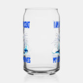 私は民主党員で、私の猫は賛成だ ガラス缶 (右)