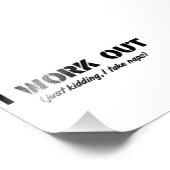 私は気が合う(ただ冗談で私は昼寝を取る) フォトプリント            (角)