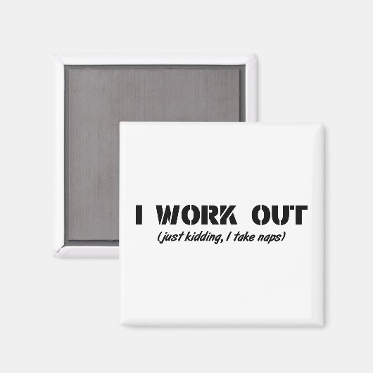 私は気が合う(ただ冗談で私は昼寝を取る) マグネット (正面/裏面)