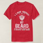 私は気にあごひげの事で、3人の人間かもしれない Tシャツ (デザイン正面)