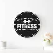 私は気にすべてフィットネス-おもしろいフィットネス ラージ壁時計 (ホーム)