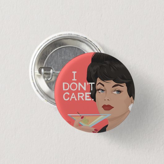 私は気になりません! 缶バッジ (正面&裏面)
