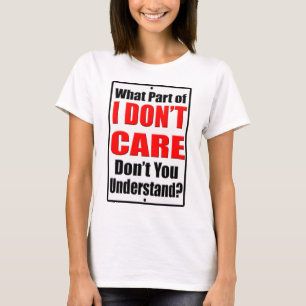 私は気になりません Tシャツ