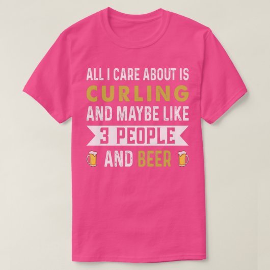 私は気にカールして、おそらく3人の人のように Tシャツ (デザイン正面)