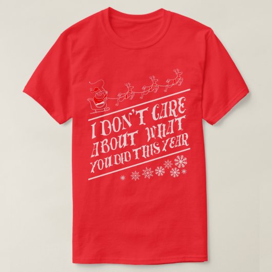 私は気に今年の黒番の仕事については関係ない Tシャツ (デザイン正面)