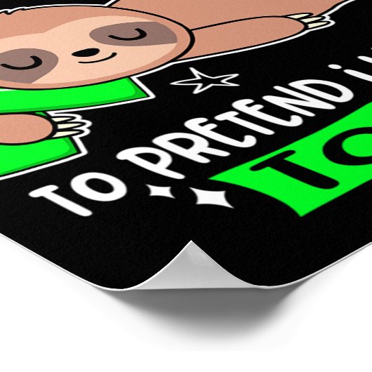 私は気に入ったふりをして脳障害に苦しむ ポスター (角)