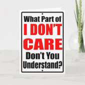 私は気に カード (正面)