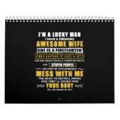 私は気の変わった妻素晴らしと消防士がいる カレンダー (カバー)