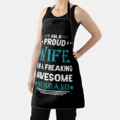 私は気の誇りを持った変わった夫の妻素晴らしだ エプロン (インサイチュ)