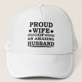 私は気の誇りを持った変わった夫の妻素晴らしだ キャップ (正面)