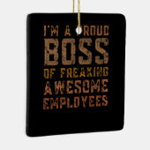 私は気まぐれな誇りを持った社員のボスだ セラミックオーナメント (右)