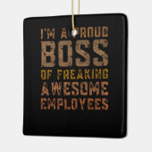 私は気まぐれな誇りを持った社員のボスだ セラミックオーナメント (左)