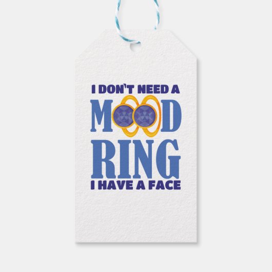 私は気分のリングや輪は必要ない顔を持つ ギフトタグ (裏面)