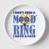 私は気分のリングや輪は必要ない顔を持つ 壁時計 (正面)